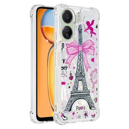 YB Quicksand Series-2 for Xiaomi Redmi 13C 4G / Poco C65 4G TPU Case Pattern Liquid Phone Cover