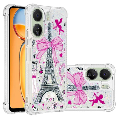 YB Quicksand Series-2 for Xiaomi Redmi 13C 4G / Poco C65 4G TPU Case Pattern Liquid Phone Cover