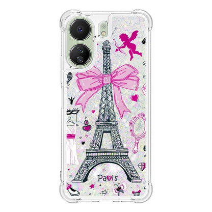 YB Quicksand Series-2 for Xiaomi Redmi 13C 4G / Poco C65 4G TPU Case Pattern Liquid Phone Cover