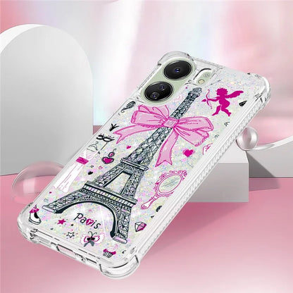 YB Quicksand Series-2 for Xiaomi Redmi 13C 4G / Poco C65 4G TPU Case Pattern Liquid Phone Cover