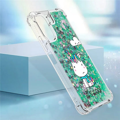 YB Quicksand Series-2 for Xiaomi Redmi 13C 4G / Poco C65 4G TPU Case Pattern Liquid Phone Cover