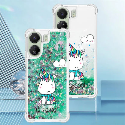 YB Quicksand Series-2 for Xiaomi Redmi 13C 4G / Poco C65 4G TPU Case Pattern Liquid Phone Cover