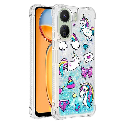 YB Quicksand Series-2 for Xiaomi Redmi 13C 4G / Poco C65 4G TPU Case Pattern Liquid Phone Cover