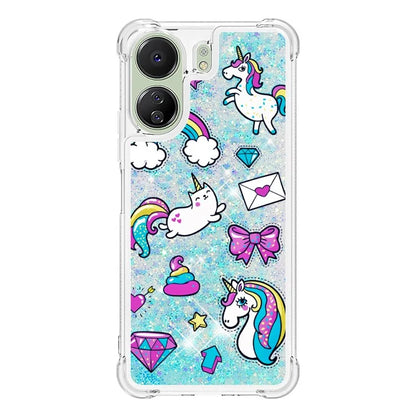 YB Quicksand Series-2 for Xiaomi Redmi 13C 4G / Poco C65 4G TPU Case Pattern Liquid Phone Cover