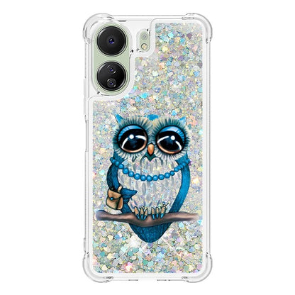 YB Quicksand Series-2 for Xiaomi Redmi 13C 4G / Poco C65 4G TPU Case Pattern Liquid Phone Cover