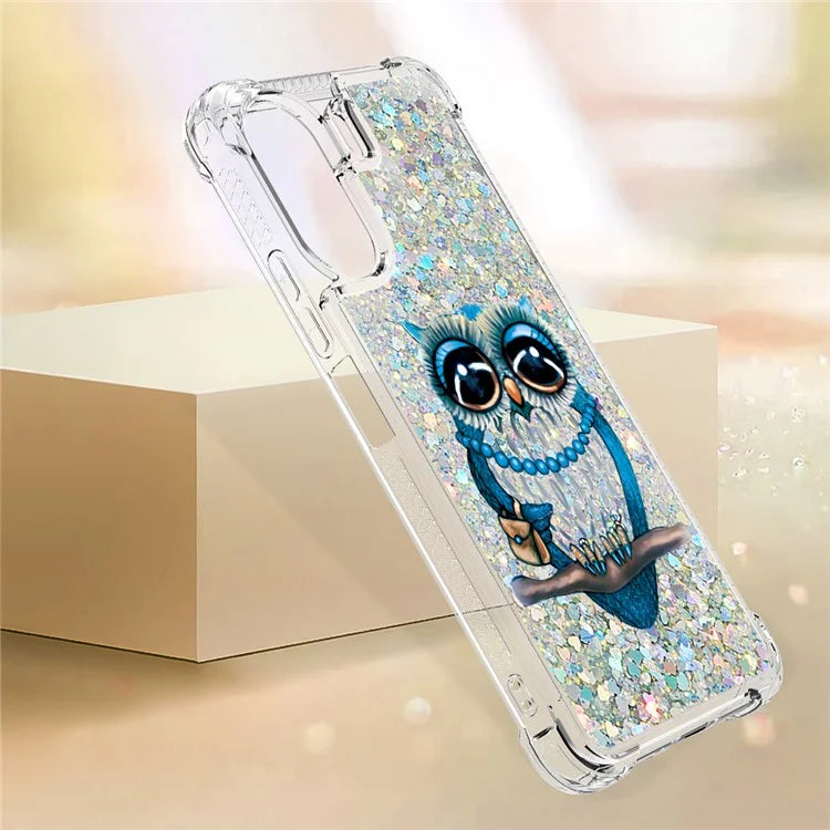 YB Quicksand Series-2 for Xiaomi Redmi 13C 4G / Poco C65 4G TPU Case Pattern Liquid Phone Cover