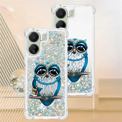 YB Quicksand Series-2 for Xiaomi Redmi 13C 4G / Poco C65 4G TPU Case Pattern Liquid Phone Cover