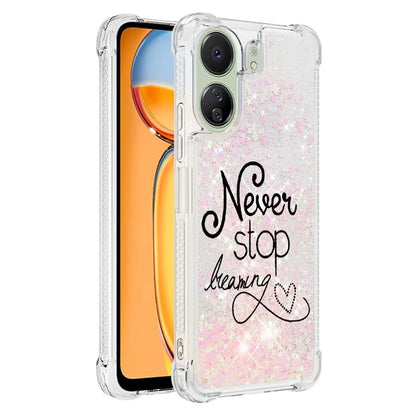 YB Quicksand Series-2 for Xiaomi Redmi 13C 4G / Poco C65 4G TPU Case Pattern Liquid Phone Cover