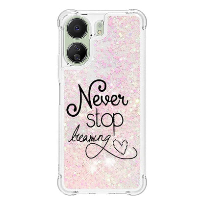 YB Quicksand Series-2 for Xiaomi Redmi 13C 4G / Poco C65 4G TPU Case Pattern Liquid Phone Cover