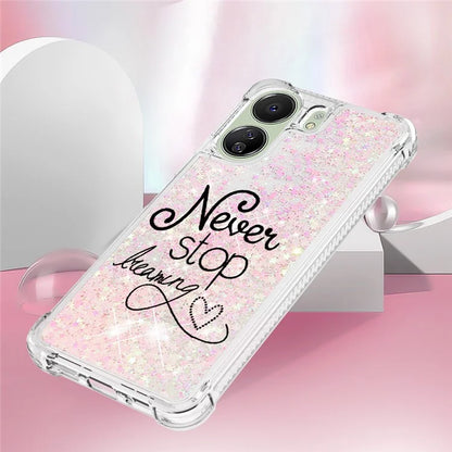 YB Quicksand Series-2 for Xiaomi Redmi 13C 4G / Poco C65 4G TPU Case Pattern Liquid Phone Cover