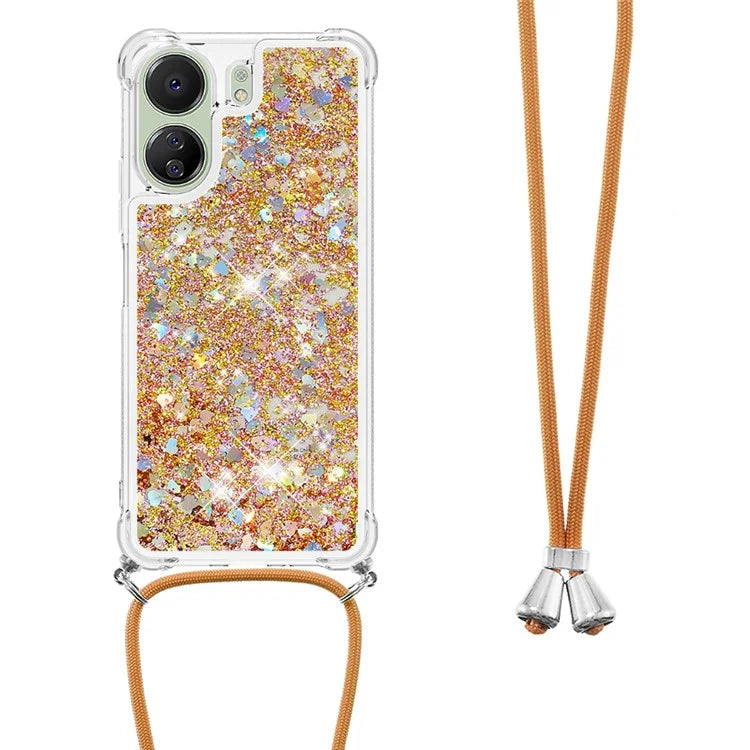 YB Quicksand Series-4 for Xiaomi Redmi 13C 4G / Poco C65 4G TPU Case Liquid Sparkle Phone Cover