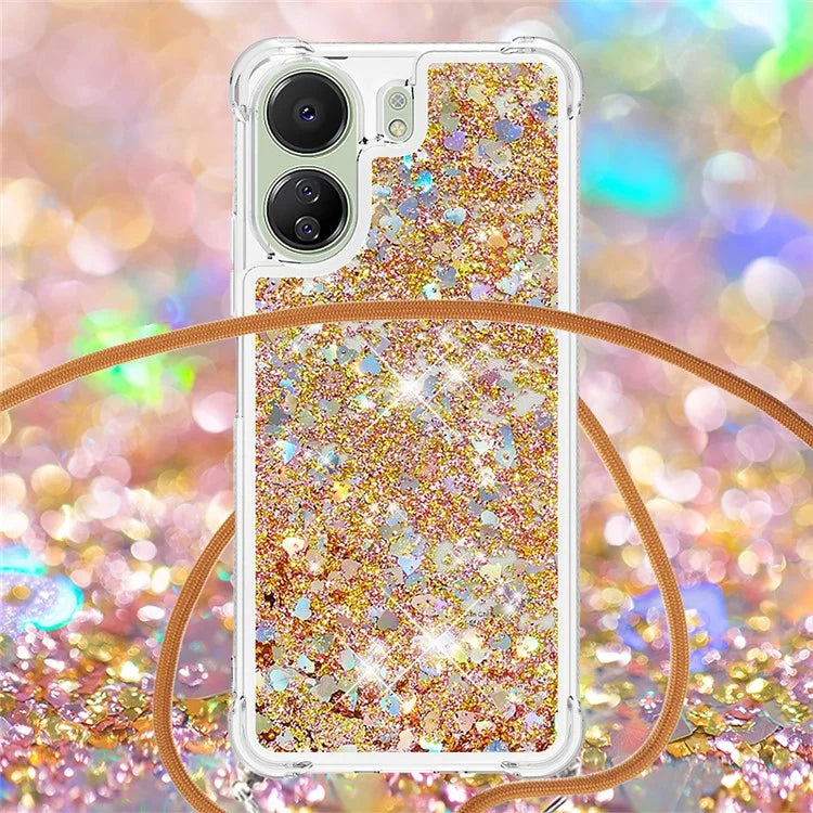 YB Quicksand Series-4 for Xiaomi Redmi 13C 4G / Poco C65 4G TPU Case Liquid Sparkle Phone Cover