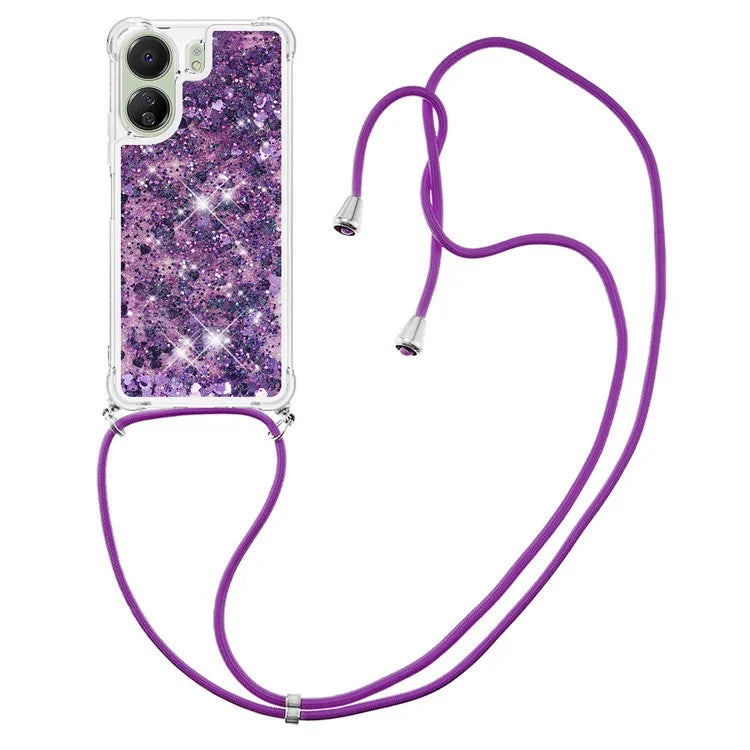 YB Quicksand Series-4 for Xiaomi Redmi 13C 4G / Poco C65 4G TPU Case Liquid Sparkle Phone Cover