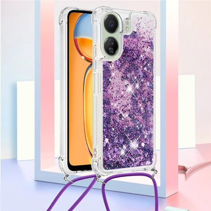 YB Quicksand Series-4 for Xiaomi Redmi 13C 4G / Poco C65 4G TPU Case Liquid Sparkle Phone Cover