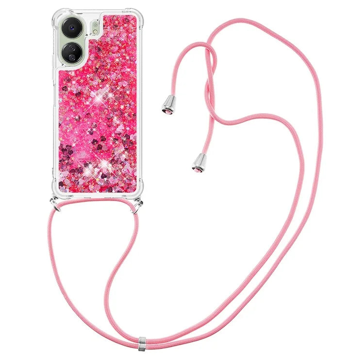 YB Quicksand Series-4 for Xiaomi Redmi 13C 4G / Poco C65 4G TPU Case Liquid Sparkle Phone Cover