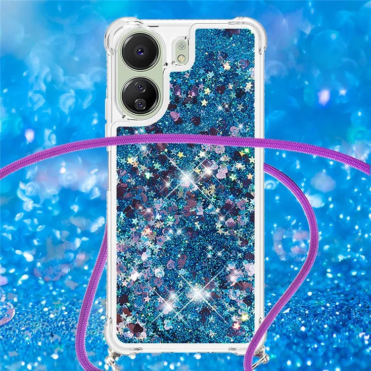 YB Quicksand Series-4 for Xiaomi Redmi 13C 4G / Poco C65 4G TPU Case Liquid Sparkle Phone Cover