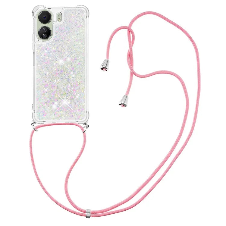 YB Quicksand Series-4 for Xiaomi Redmi 13C 4G / Poco C65 4G TPU Case Liquid Sparkle Phone Cover
