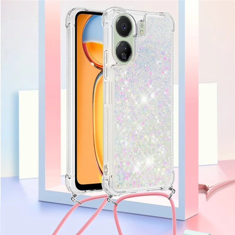 YB Quicksand Series-4 for Xiaomi Redmi 13C 4G / Poco C65 4G TPU Case Liquid Sparkle Phone Cover