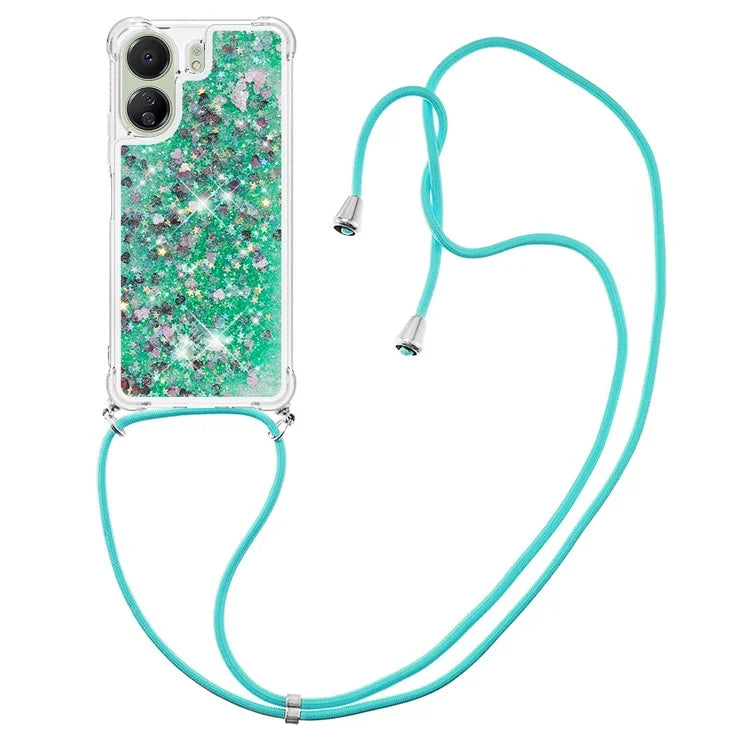 YB Quicksand Series-4 for Xiaomi Redmi 13C 4G / Poco C65 4G TPU Case Liquid Sparkle Phone Cover