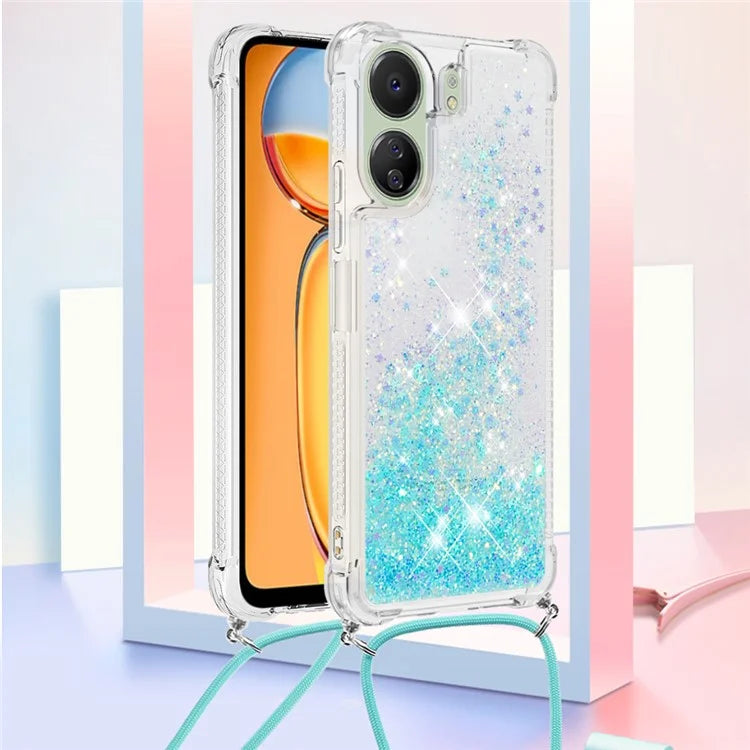 YB Quicksand Series-4 for Xiaomi Redmi 13C 4G / Poco C65 4G TPU Case Liquid Sparkle Phone Cover
