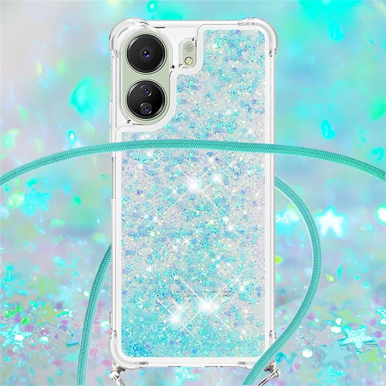 YB Quicksand Series-4 for Xiaomi Redmi 13C 4G / Poco C65 4G TPU Case Liquid Sparkle Phone Cover