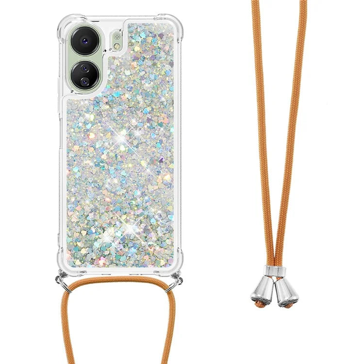 YB Quicksand Series-4 for Xiaomi Redmi 13C 4G / Poco C65 4G TPU Case Liquid Sparkle Phone Cover