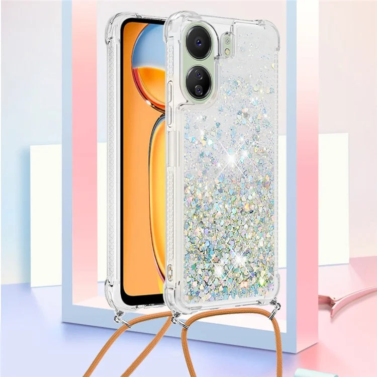 YB Quicksand Series-4 for Xiaomi Redmi 13C 4G / Poco C65 4G TPU Case Liquid Sparkle Phone Cover