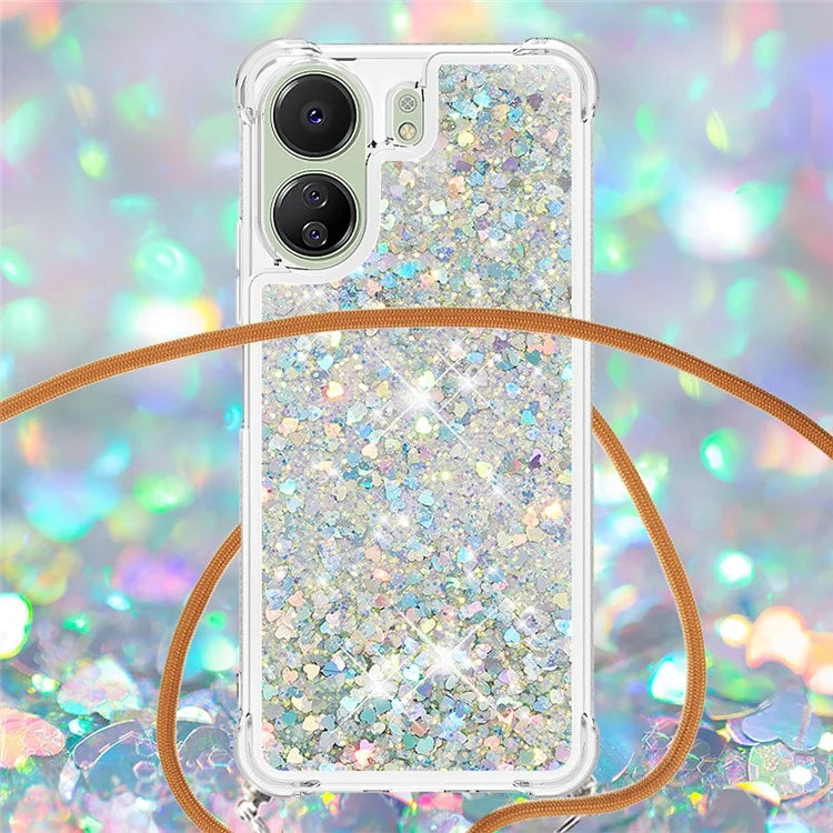 YB Quicksand Series-4 for Xiaomi Redmi 13C 4G / Poco C65 4G TPU Case Liquid Sparkle Phone Cover