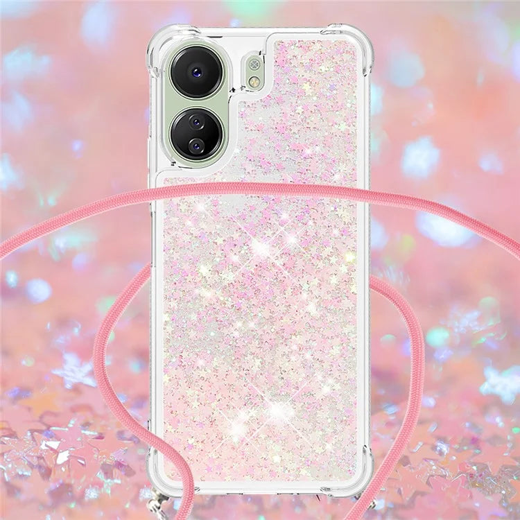 YB Quicksand Series-4 for Xiaomi Redmi 13C 4G / Poco C65 4G TPU Case Liquid Sparkle Phone Cover