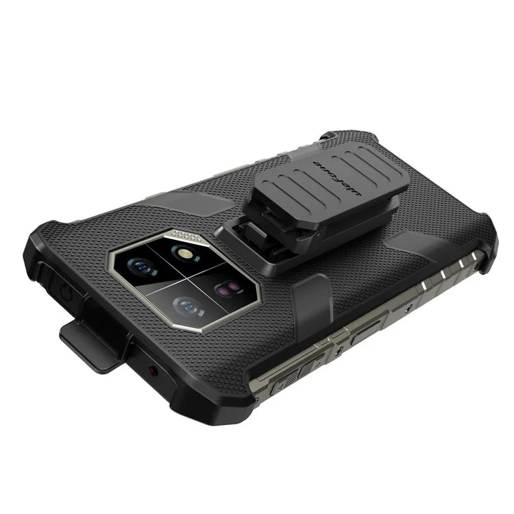 ULEFONE Case for Ulefone Armor 22 Shell Multifunctional Rotary Clip PC+TPU Phone Cover