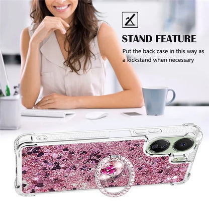 YB Quicksand Series-7 for Xiaomi Redmi 13C 4G / Poco C65 4G TPU Case Kickstand Phone Cover