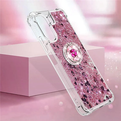 YB Quicksand Series-7 for Xiaomi Redmi 13C 4G / Poco C65 4G TPU Case Kickstand Phone Cover