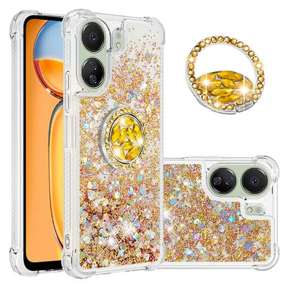 YB Quicksand Series-7 for Xiaomi Redmi 13C 4G / Poco C65 4G TPU Case Kickstand Phone Cover