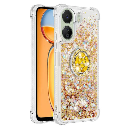 YB Quicksand Series-7 for Xiaomi Redmi 13C 4G / Poco C65 4G TPU Case Kickstand Phone Cover