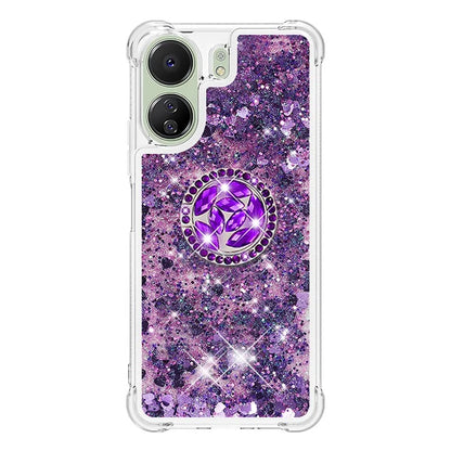YB Quicksand Series-7 for Xiaomi Redmi 13C 4G / Poco C65 4G TPU Case Kickstand Phone Cover