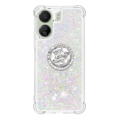 YB Quicksand Series-7 for Xiaomi Redmi 13C 4G / Poco C65 4G TPU Case Kickstand Phone Cover