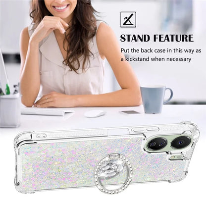 YB Quicksand Series-7 for Xiaomi Redmi 13C 4G / Poco C65 4G TPU Case Kickstand Phone Cover