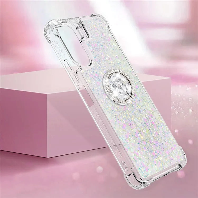 YB Quicksand Series-7 for Xiaomi Redmi 13C 4G / Poco C65 4G TPU Case Kickstand Phone Cover