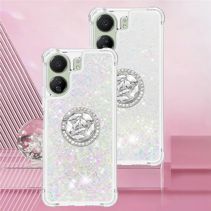 YB Quicksand Series-7 for Xiaomi Redmi 13C 4G / Poco C65 4G TPU Case Kickstand Phone Cover
