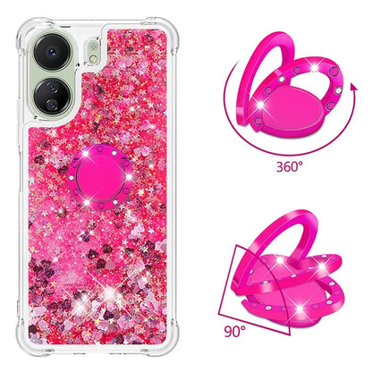 YB Quicksand Series-7 for Xiaomi Redmi 13C 4G / Poco C65 4G TPU Case Kickstand Phone Cover