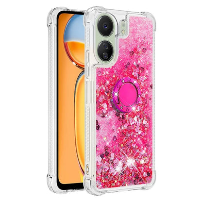 YB Quicksand Series-7 for Xiaomi Redmi 13C 4G / Poco C65 4G TPU Case Kickstand Phone Cover