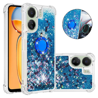 YB Quicksand Series-7 for Xiaomi Redmi 13C 4G / Poco C65 4G TPU Case Kickstand Phone Cover
