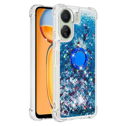 YB Quicksand Series-7 for Xiaomi Redmi 13C 4G / Poco C65 4G TPU Case Kickstand Phone Cover