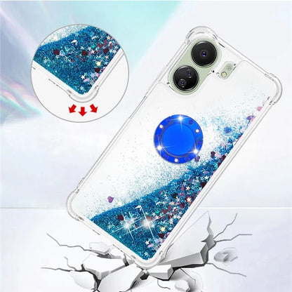 YB Quicksand Series-7 for Xiaomi Redmi 13C 4G / Poco C65 4G TPU Case Kickstand Phone Cover