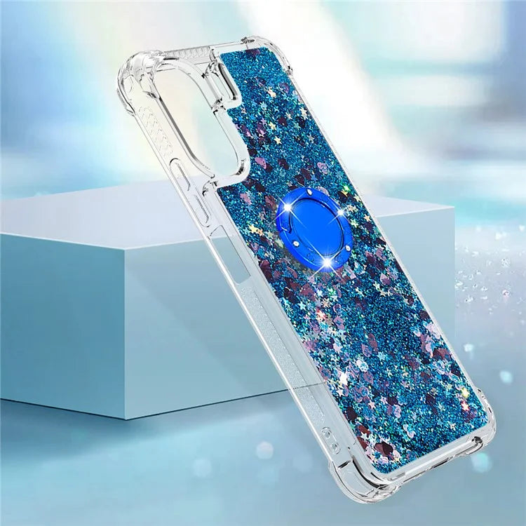 YB Quicksand Series-7 for Xiaomi Redmi 13C 4G / Poco C65 4G TPU Case Kickstand Phone Cover