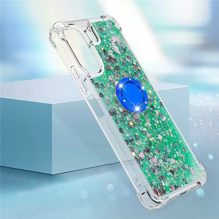 YB Quicksand Series-7 for Xiaomi Redmi 13C 4G / Poco C65 4G TPU Case Kickstand Phone Cover