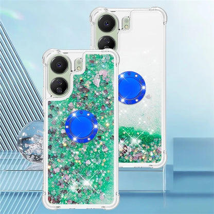 YB Quicksand Series-7 for Xiaomi Redmi 13C 4G / Poco C65 4G TPU Case Kickstand Phone Cover
