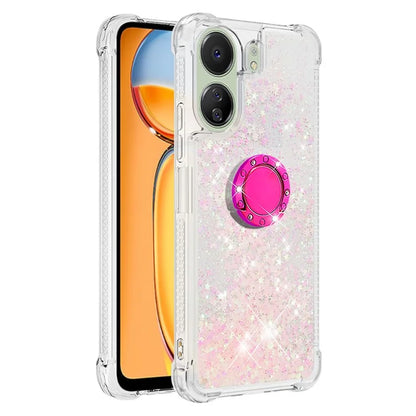 YB Quicksand Series-7 for Xiaomi Redmi 13C 4G / Poco C65 4G TPU Case Kickstand Phone Cover