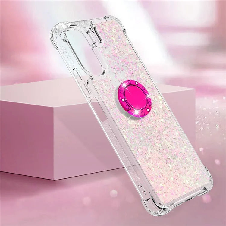 YB Quicksand Series-7 for Xiaomi Redmi 13C 4G / Poco C65 4G TPU Case Kickstand Phone Cover