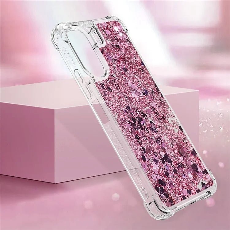 YB Quicksand Series-1 for Xiaomi Redmi 13C 4G / Poco C65 4G TPU Case Shiny Floating Phone Cover